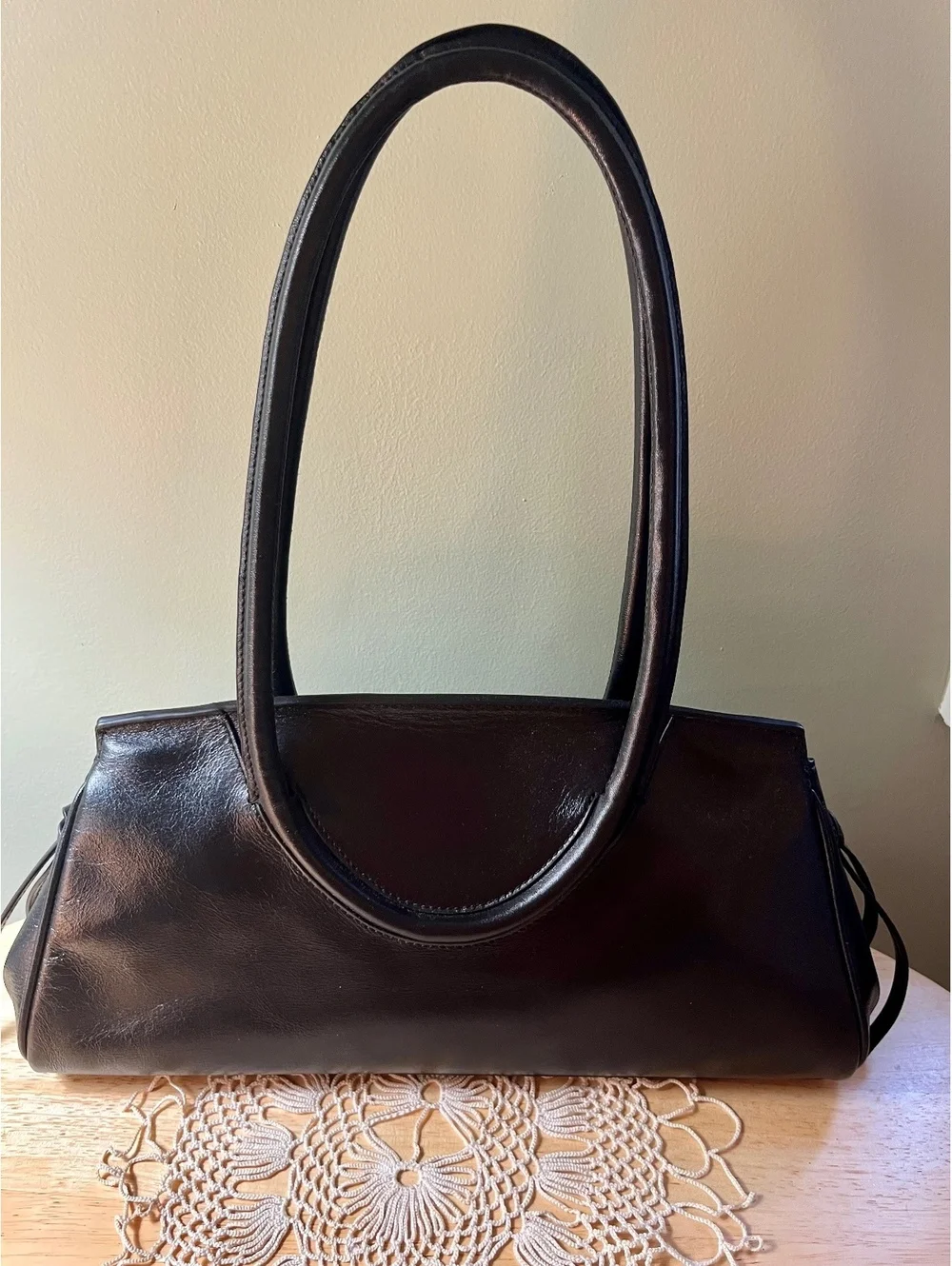 STAUD Maude Black Leather Shoulder Bag - Picture 5 of 9